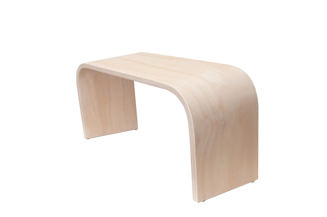 PROPPR Timber Whitewash toilet foot stool