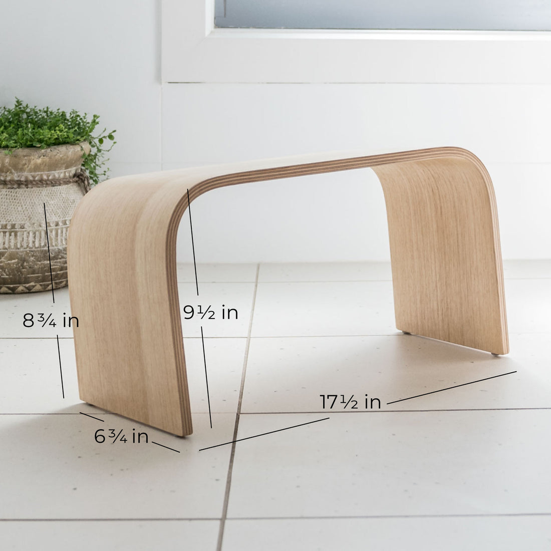 Tasmanian Oak Toilet Foot Stool