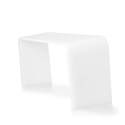White Acrylic toilet squat stool